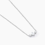 Collier Desert Argent Blanc Oxyde De Zirconium - Colliers avec pierres Femme | Marc Orian