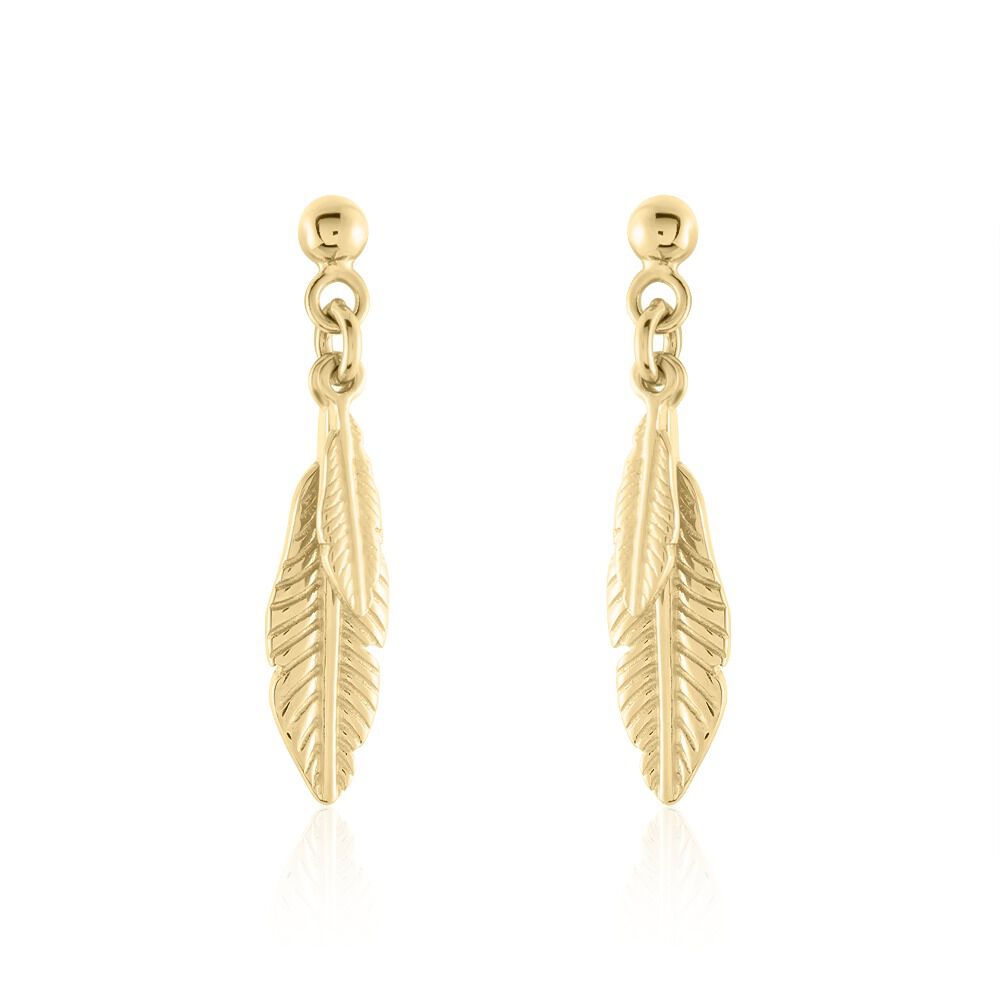 Boucles D'oreilles Pendantes Plaqué Or Kai - Pendantes Femme | Marc Orian