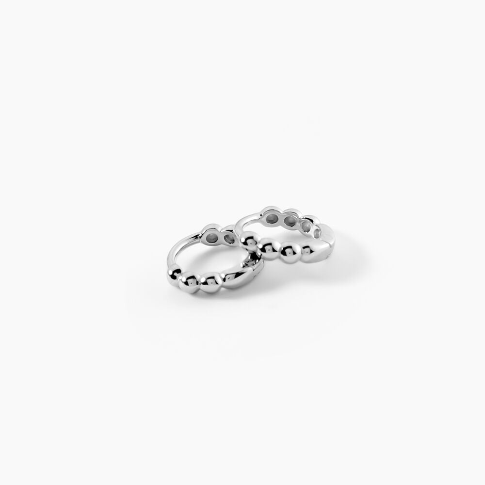 Cr&eacute;oles Odine Argent Blanc - Cr&eacute;oles Femme | Marc Orian