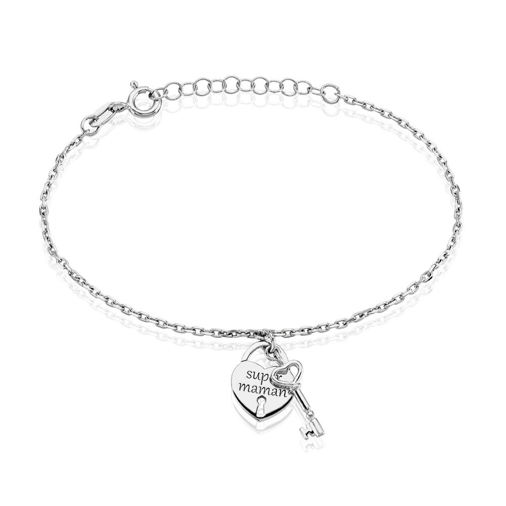Bracelet Harta Argent Blanc - Bracelets chaînes Femme | Marc Orian