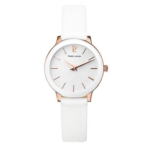 Montre Pierre Lannier Week End Ligne Pure Blanc - Montres &eacute;tanches Femme | Marc Orian