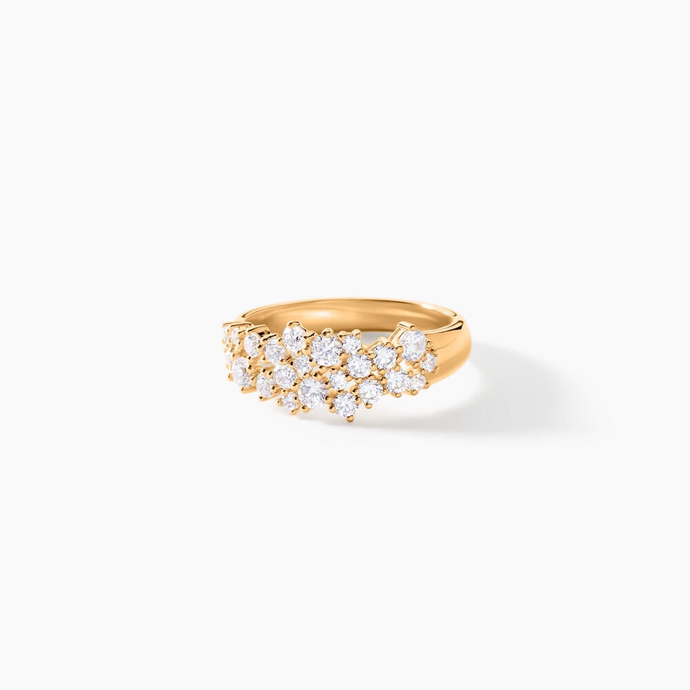 Bague Doline Plaqu&eacute; Or Jaune Oxyde De Zirconium - Bagues avec pierre Femme | Marc Orian