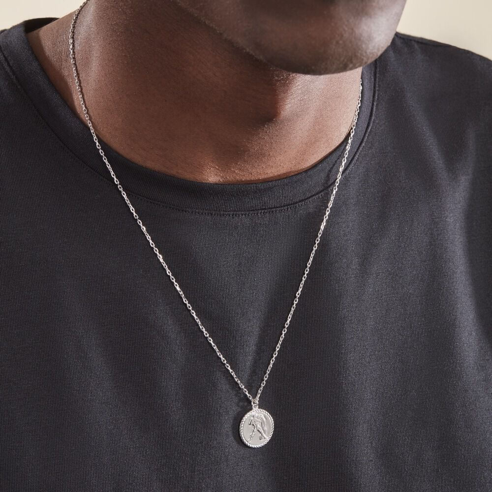 Collier Argent Blanc Lew - Colliers Homme | Marc Orian