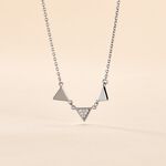 Collier Bartoumieu Argent Blanc Oxyde De Zirconium - Colliers avec pierres Femme | Marc Orian