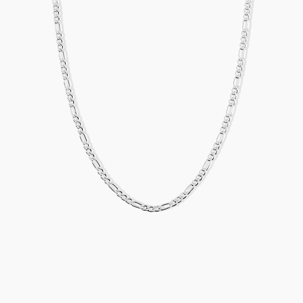 Collie Maille Vivian Argent Blanc - Colliers fantaisie Homme | Marc Orian