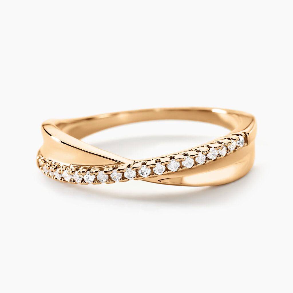 Bague Lia Plaqué Or Jaune Oxyde De Zirconium - Bagues avec pierre Femme | Marc Orian