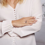 Alliance Camille Ruban Plat Or Blanc - Alliances duo Unisex | Marc Orian