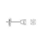 Boucles D'oreilles Puces One Or Blanc Diamants - Boucles d'oreilles mariage Homme | Marc Orian