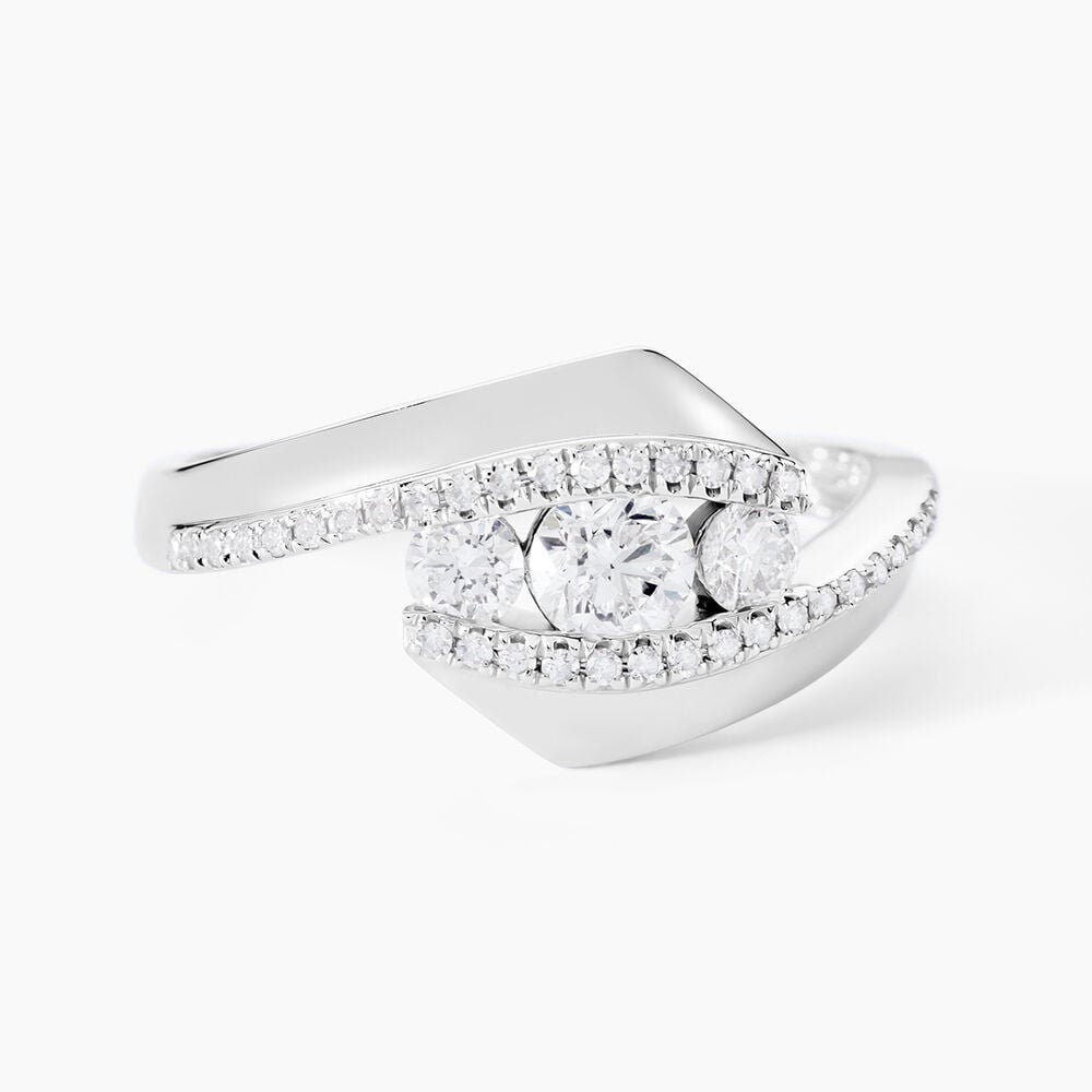 Bague Barbara Or Blanc Diamant - Parures de mariage Femme | Marc Orian