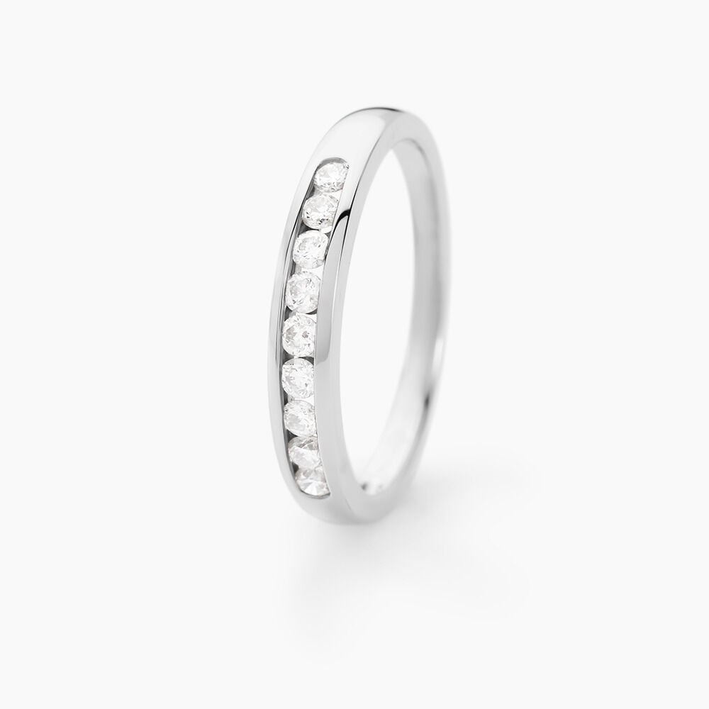 Alliance Giulia Or Blanc Diamant - Alliances duo Femme | Marc Orian