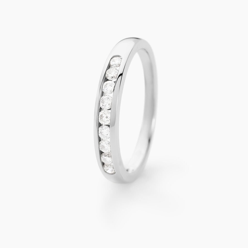 Alliance Giulia Or Blanc Diamant - Alliances duo Femme | Marc Orian