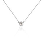 Collier Ofelia Or Blanc Diamant - Colliers solitaires Femme | Marc Orian
