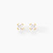Boucles D'oreilles Puces Doreen Or Jaune Oxyde De Zirconium - Puces Famille | Marc Orian