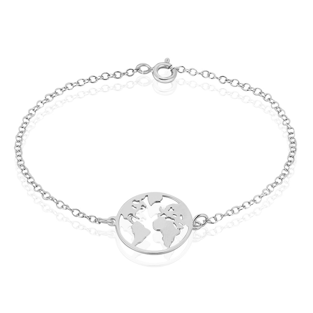 Bracelet Soukaina Argent Blanc - Bracelets chaînes Femme | Marc Orian