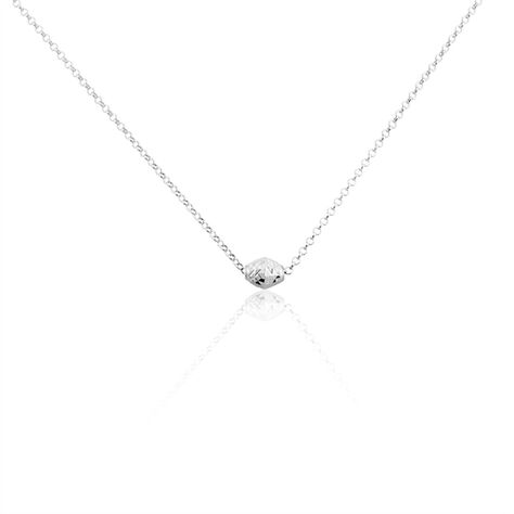 Collier Argent Blanc Jacquotte - Colliers fantaisie Femme | Marc Orian