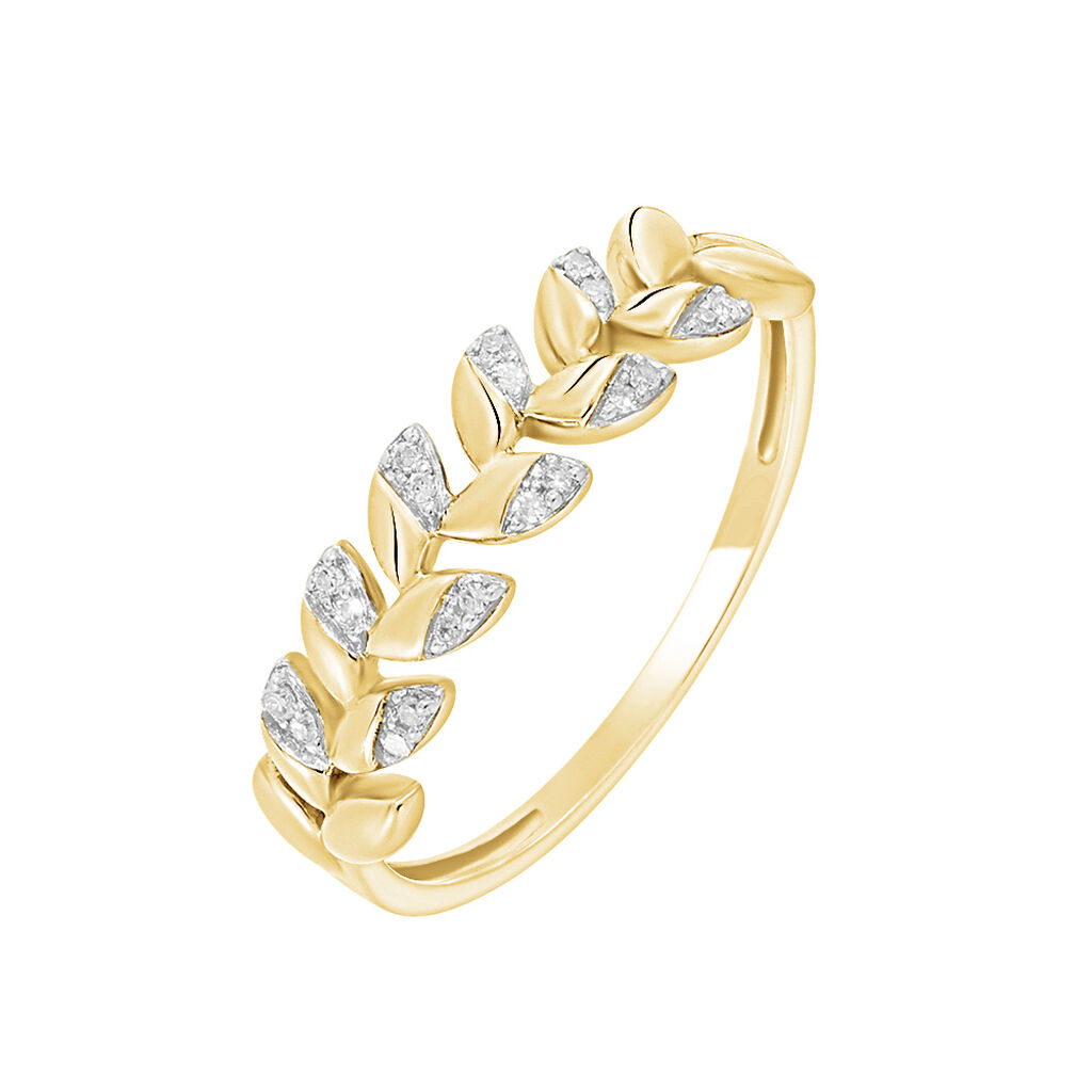 Bague Berinice Or Jaune Diamant - Parures de mariage Femme | Marc Orian