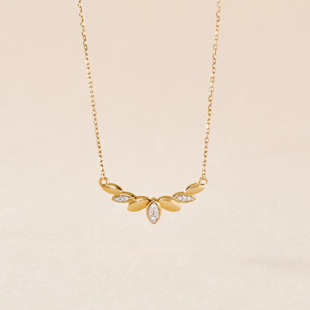Collier Laverna Or Jaune Diamant - Colliers avec pierres Femme | Marc Orian