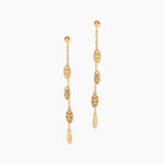 Boucles D'Oreilles Pendantes Florrie Or Jaune - Boucles d'oreilles pampille Femme | Marc Orian
