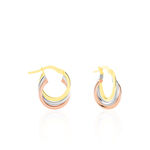 Cr&eacute;oles Tanya Or Tricolore - Cr&eacute;oles Femme | Marc Orian