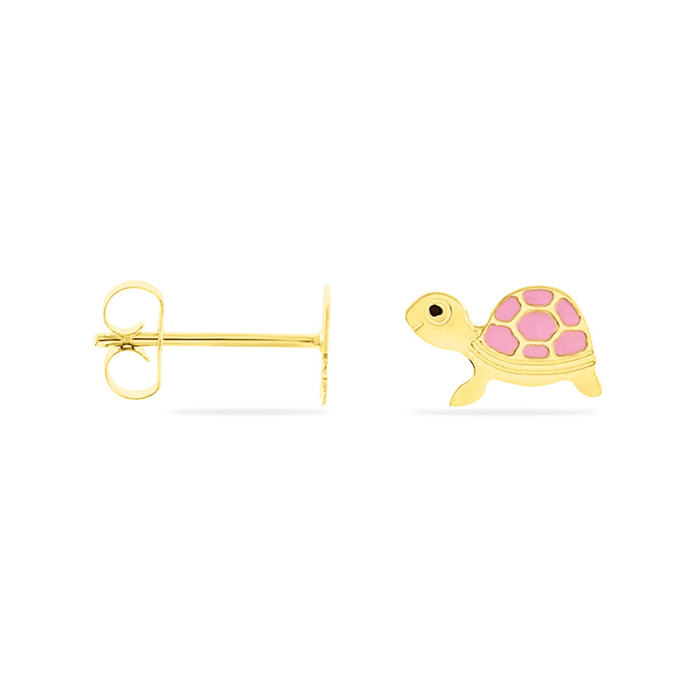 Boucles D'oreilles Puces Cali Tortue Or Jaune - Puces Enfant | Marc Orian