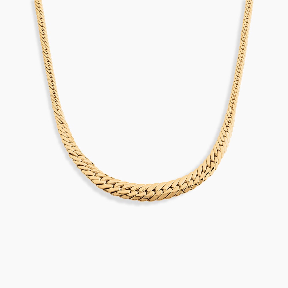 Collier Or Jaune Izel Maille Anglaise - Chaines Femme | Marc Orian