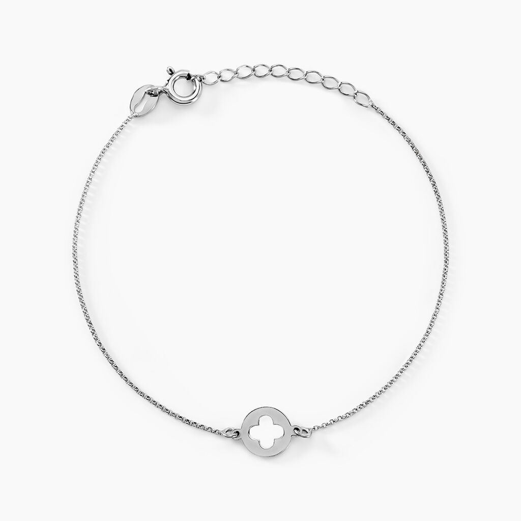 Bracelet Yamina Argent Blanc - Bracelets Medailles Femme | Marc Orian