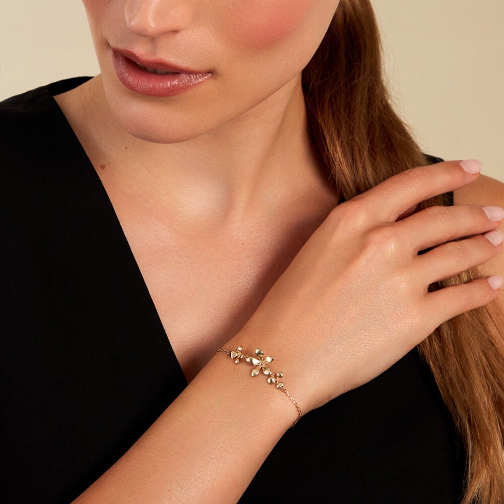 Bracelet Zinnia Plaqu&eacute; Or Jaune - Bracelets fantaisie Femme | Marc Orian