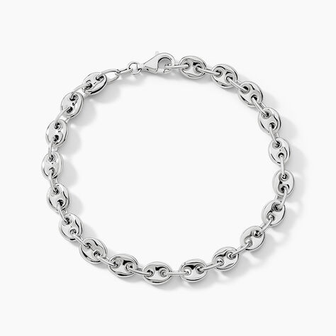Bracelet Carrus Argent Blanc - Bracelets fantaisie Homme | Marc Orian