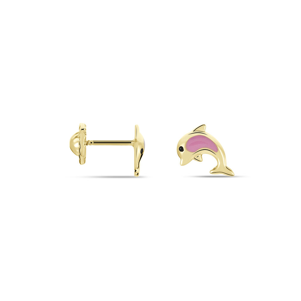 Boucles D'oreilles Puces Or Jaune Mael Smalto - Puces Enfant | Marc Orian