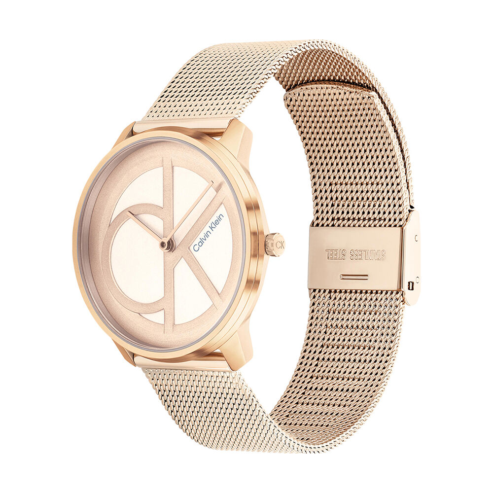 Montre Calvin Klein Iconic Mesh Rose - Montres &eacute;tanches Femme | Marc Orian