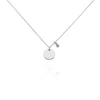 Collier Aleksandra Argent Blanc Oxyde De Zirconium