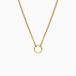 Collier Eva Cercle Ajoure Acier Jaune - Colliers fantaisie Femme | Marc Orian