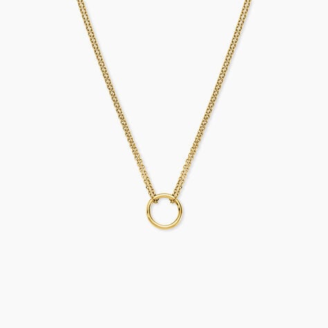 Collier Eva Cercle Ajoure Acier Jaune - Colliers fantaisie Femme | Marc Orian