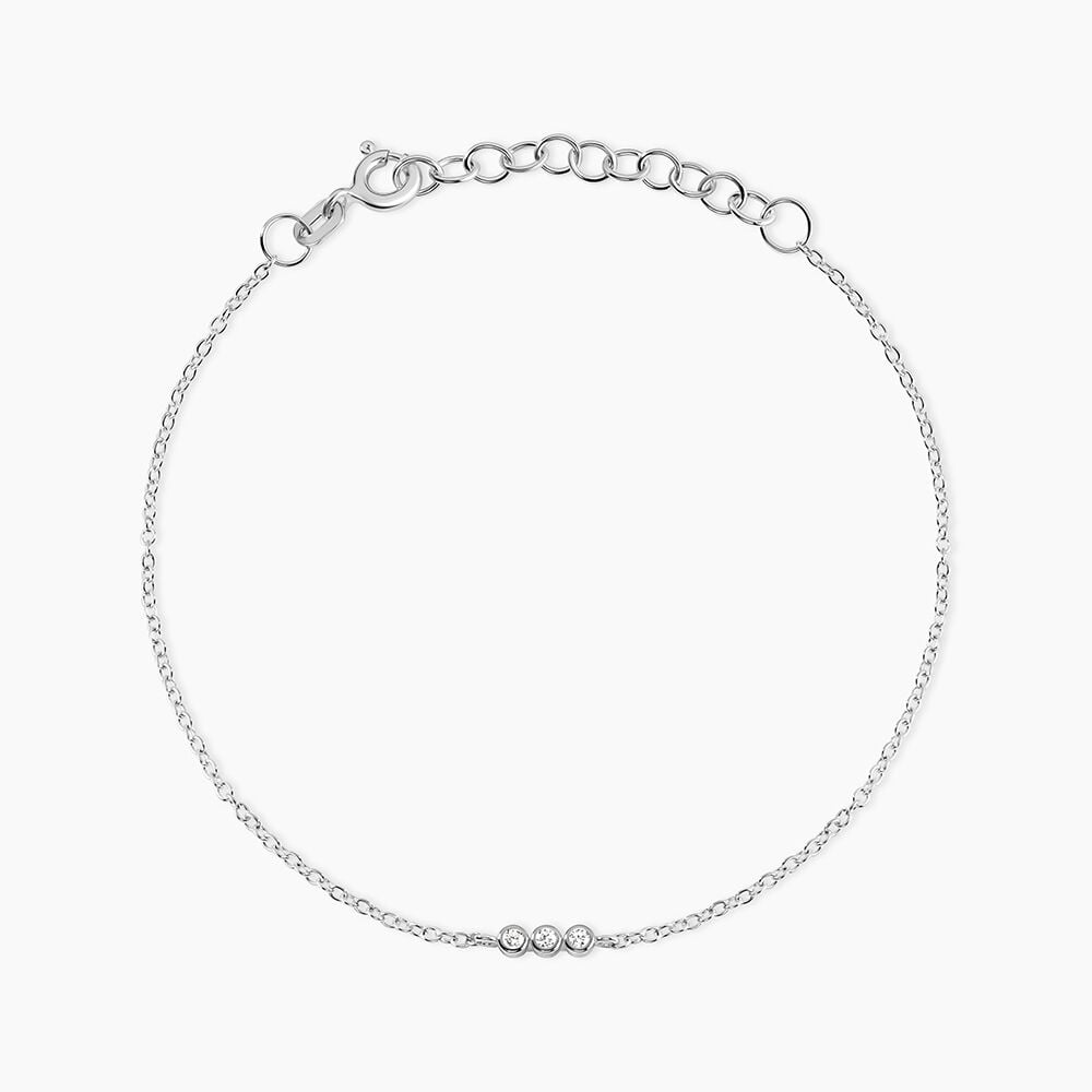 Bracelet Kaiko Argent Blanc Oxyde De Zirconium - Bracelets fantaisie Femme | Marc Orian