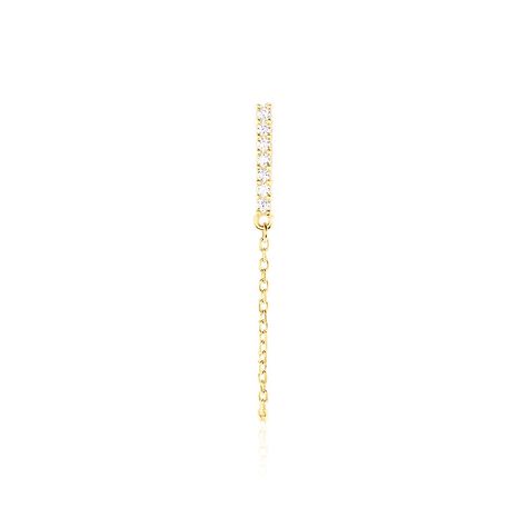Boucle D'oreille Unitaire Barbra Or Jaune Oxyde De Zirconium - Piercings d'oreilles Femme | Marc Orian