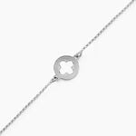 Bracelet Yamina Argent Blanc - Bracelets Medailles Femme | Marc Orian