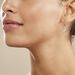 Créoles Elvyn Argent Blanc - Boucles d'oreilles pampille Femme | Marc Orian
