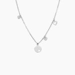 Collier Seyma Argent Blanc Oxyde De Zirconium - Colliers avec pierres Femme | Marc Orian