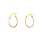 Cr&eacute;oles Maelia Or Bicolore - Cr&eacute;oles Femme | Marc Orian