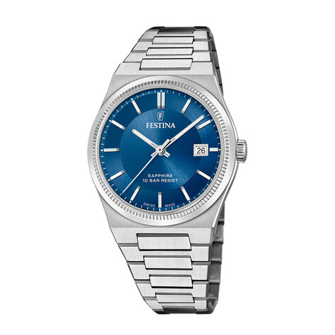Montre Festina Swiss Made 40 Bleu London - Montres classiques Homme | Marc Orian