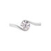 Bague Costante Or Blanc Oxyde - Solitaires Femme | Marc Orian