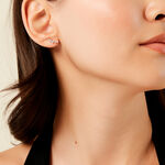 Boucles D'Oreilles Puces Illumia Or Jaune Oxyde De Zirconium - Puces Femme | Marc Orian