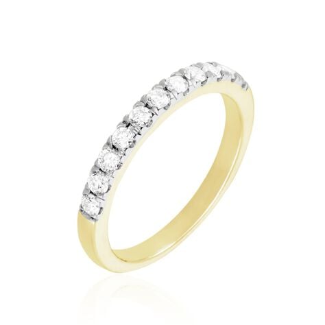 Demi Alliance Pristina Ld Or Jaune Diamant Synthetique - Bagues avec pierre Femme | Marc Orian