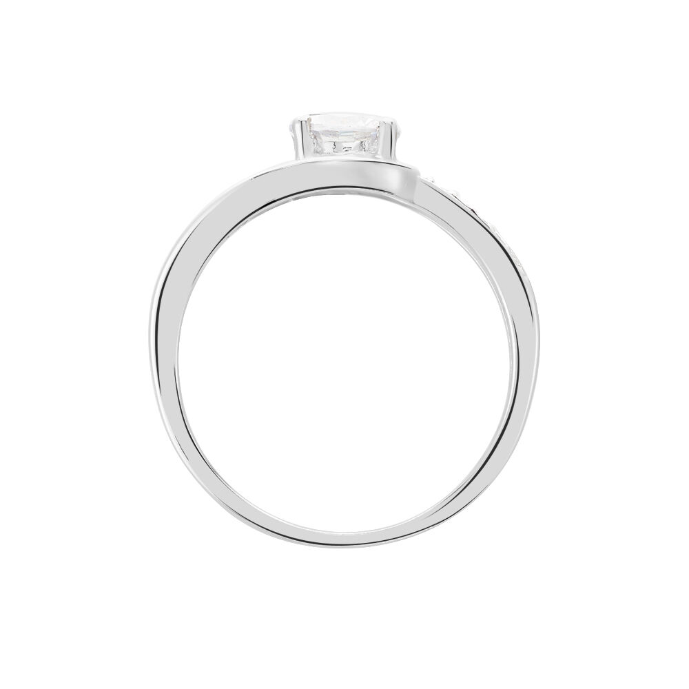 Bague Maelly Argent Blanc Oxyde De Zirconium - Solitaires Femme | Marc Orian