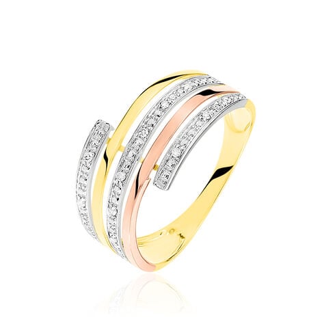 Bague Eleonore Or Tricolore Diamant - Bagues pierres précieuses Femme | Marc Orian