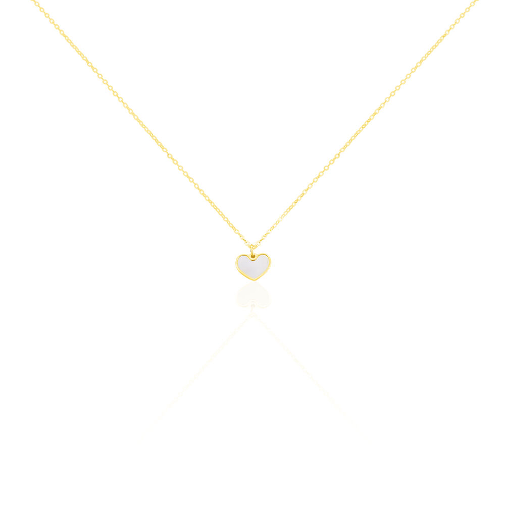 Collier Amaryllis Coeur Or Jaune Nacre - Colliers avec pierres Enfant | Marc Orian