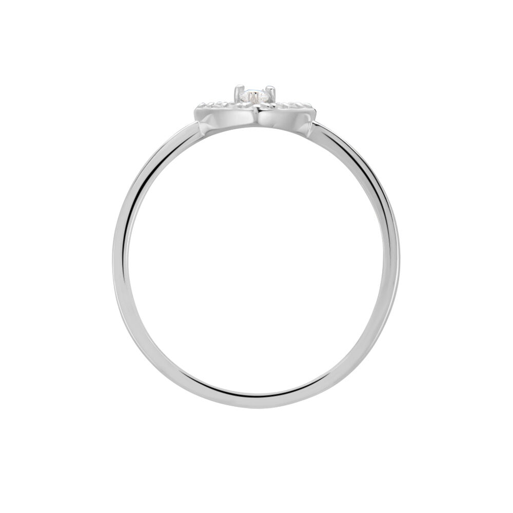 Bague Gautiere Argent Oxyde De Zirconium - Bagues de promesse Femme | Marc Orian