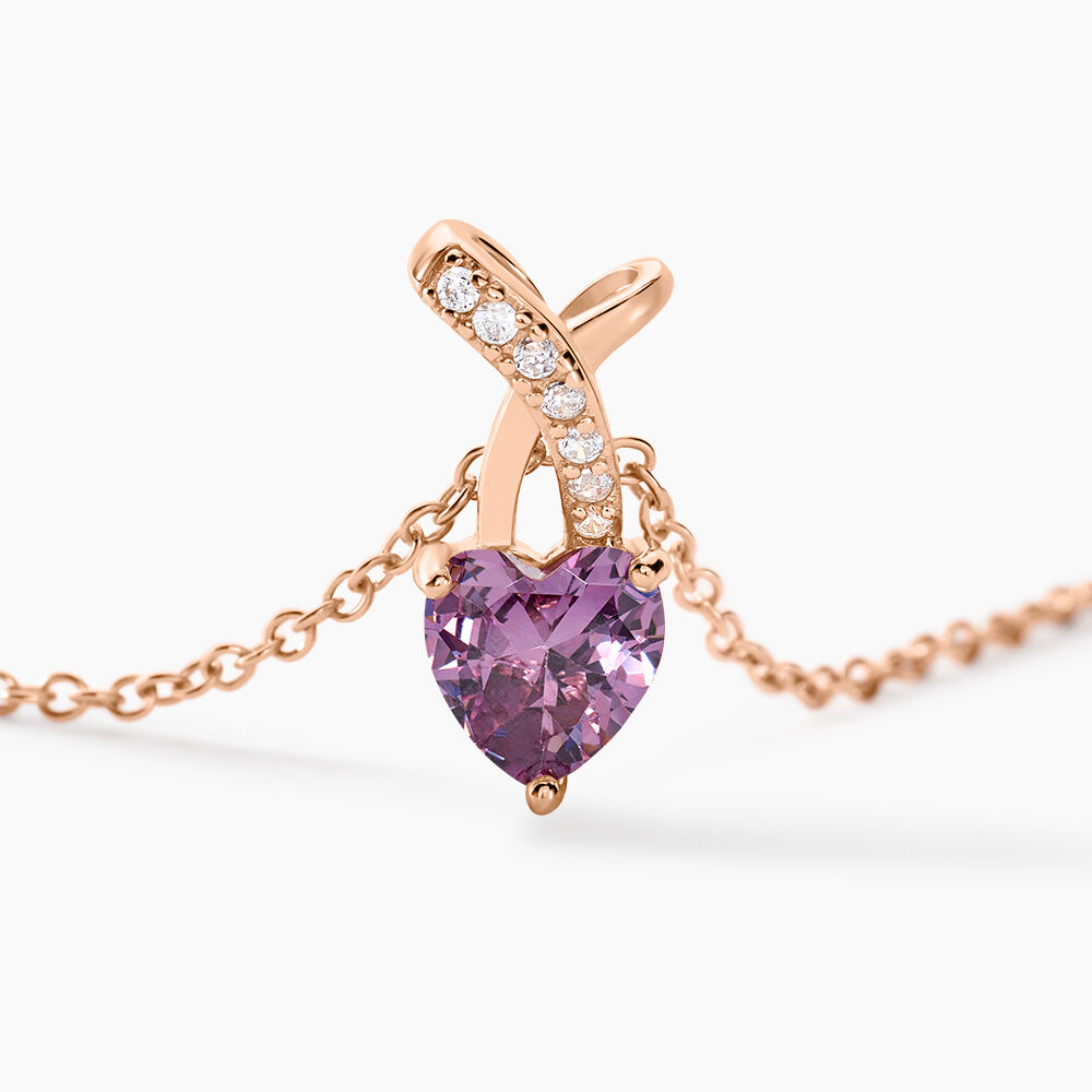 Collier Argent Rose Avalon Oxyde De Zirconium - Colliers avec pierres Femme | Marc Orian