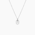 Collier Naly Argent Blanc Oxyde De Zirconium - Colliers avec pierres Femme | Marc Orian