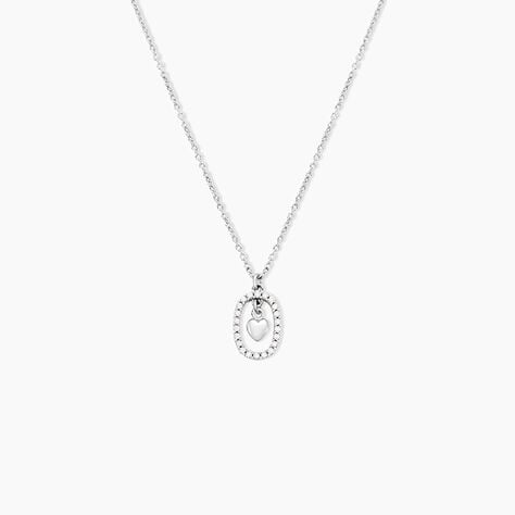 Collier Naly Argent Blanc Oxyde De Zirconium - Colliers avec pierres Femme | Marc Orian